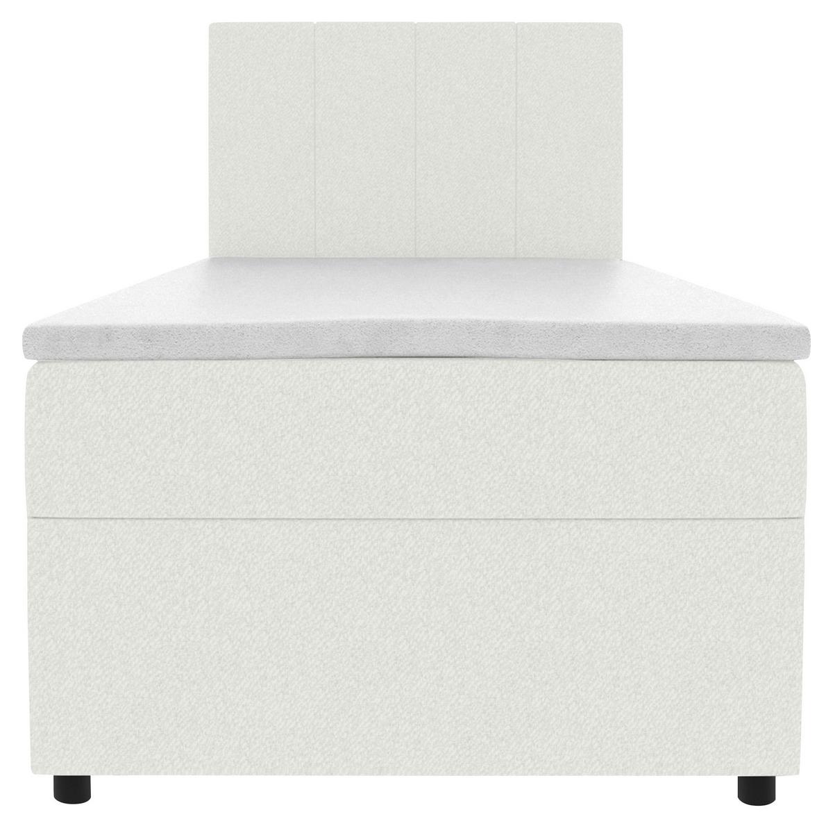 Boxbett Odin Creme ca. 90x200cm - Creme/Schwarz, KONVENTIONELL, Kunststoff/Textil (90/200cm) - Based