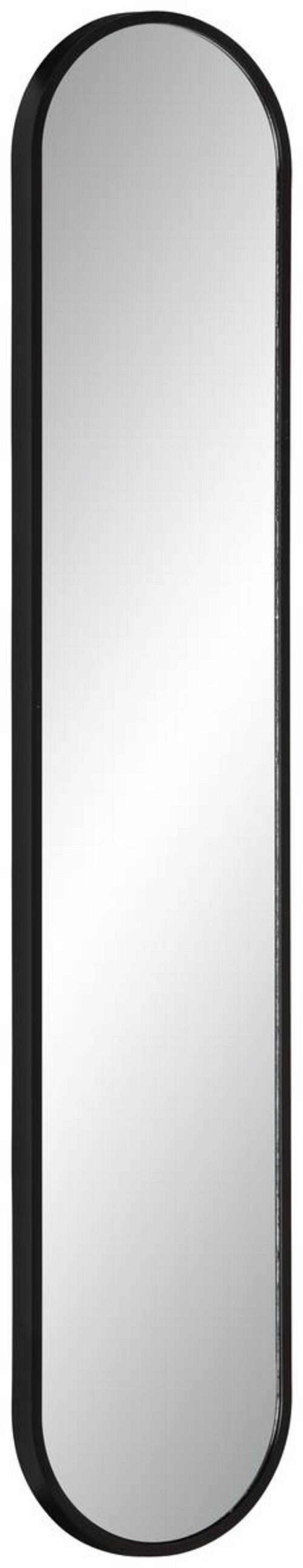 Zidno Ogledalo Moni - crna, Moderno, staklo/plastika (20/101cm) - Modern Living