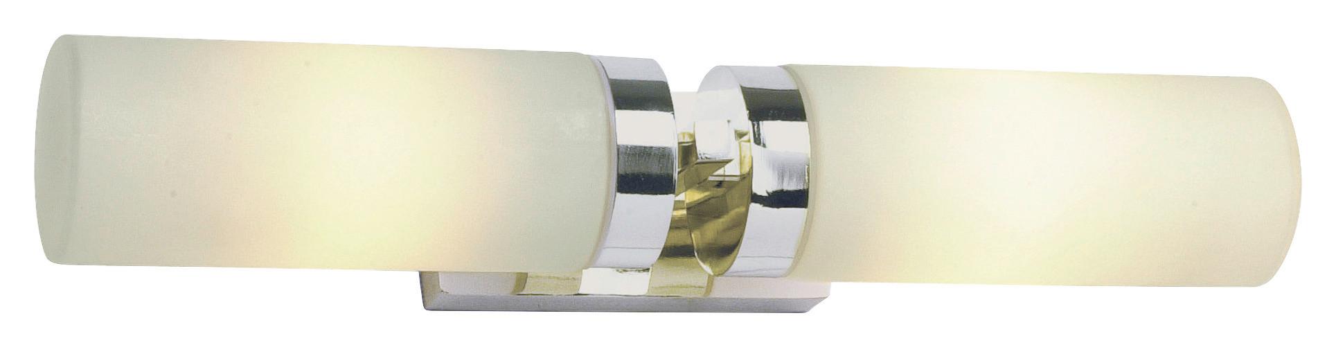 Spiegelleuchte Stella max. 40 Watt - Silberfarben/Weiß, Basics (10/35,5/6,5cm) - Markslöjd