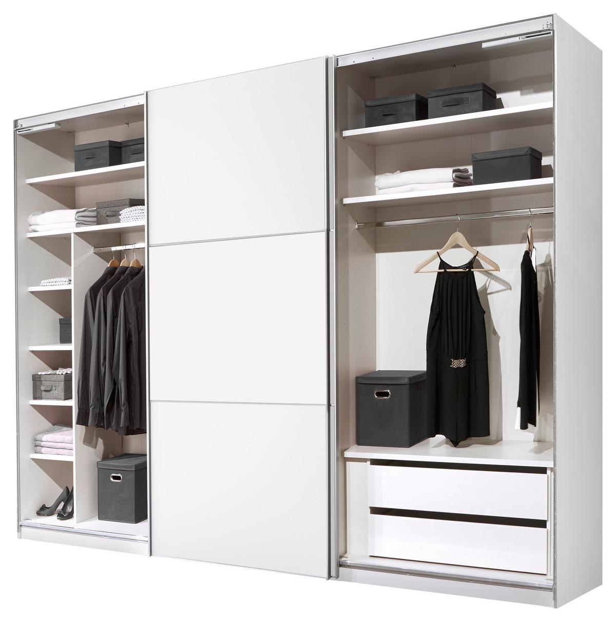 Ormar S Kliznim Vratima Includo - hrast Artisan/boje aluminija, Moderno, drvni materijal (280/222/68cm) - Premium Living