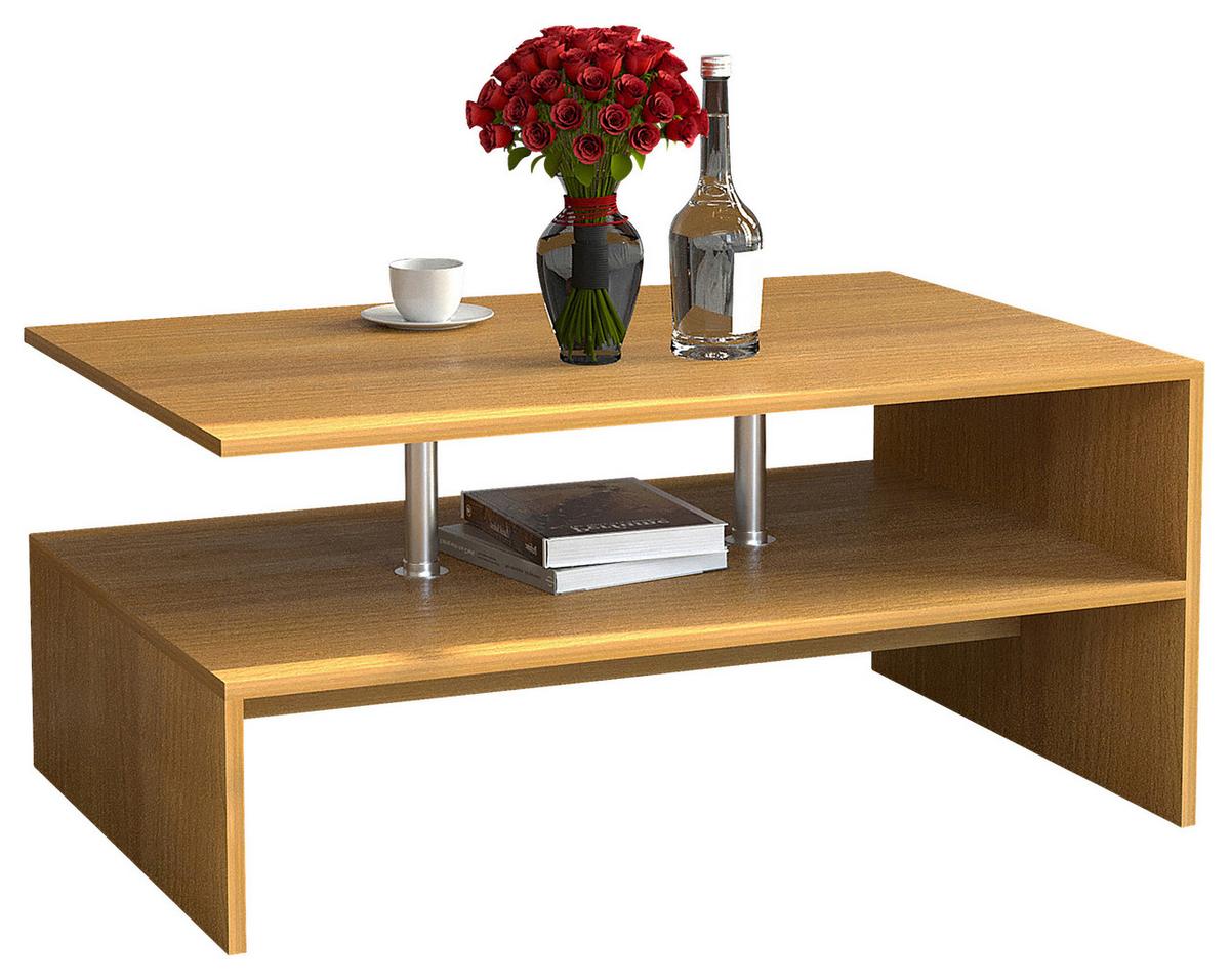 COUCHTISCH MALISO L - Buchefarben, Design, Holzwerkstoff (90/60/42cm) - MID.YOU