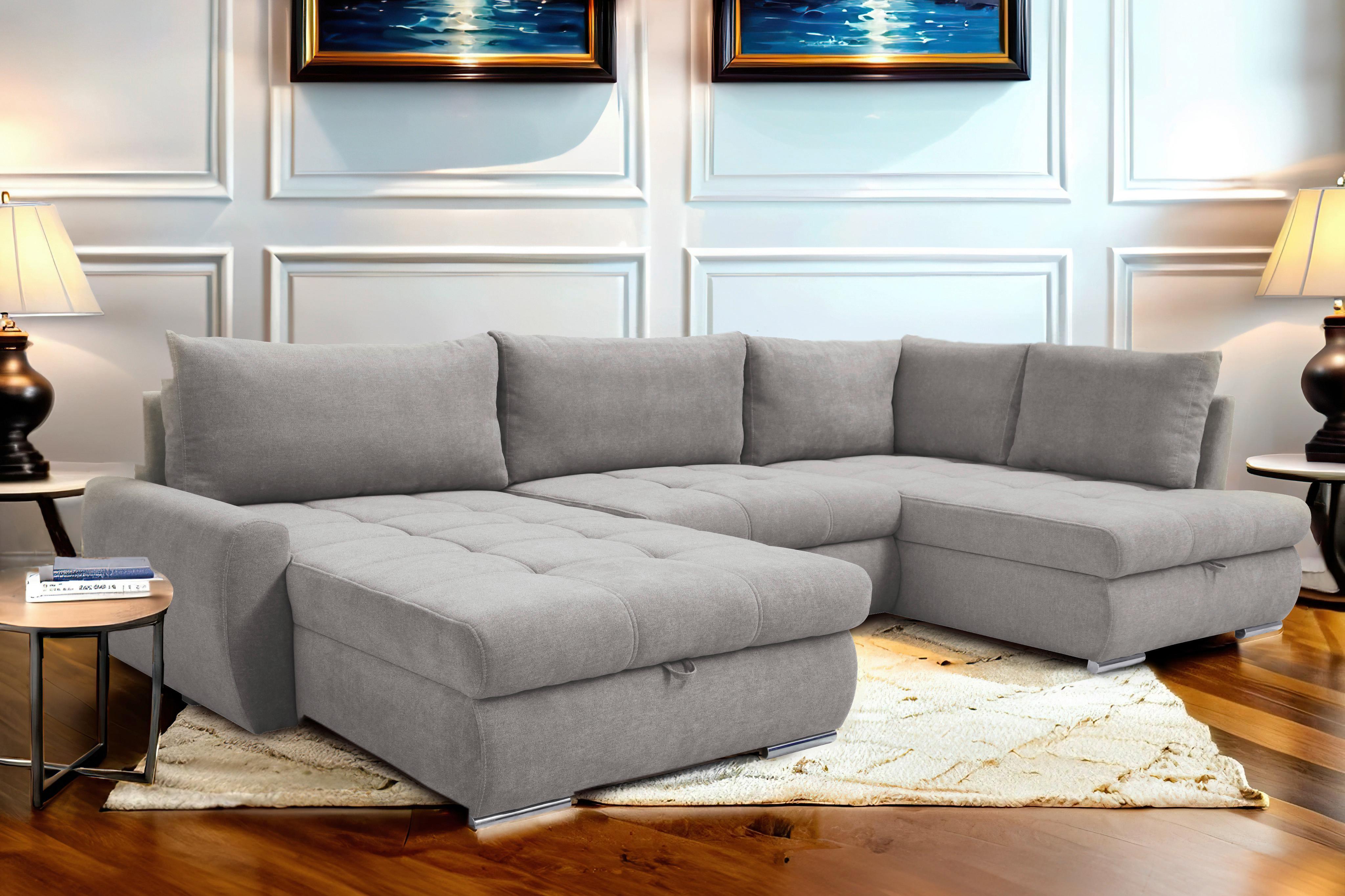 Coltar CANION - fango, Design, textil (174/322/173cm) - Modern Living
