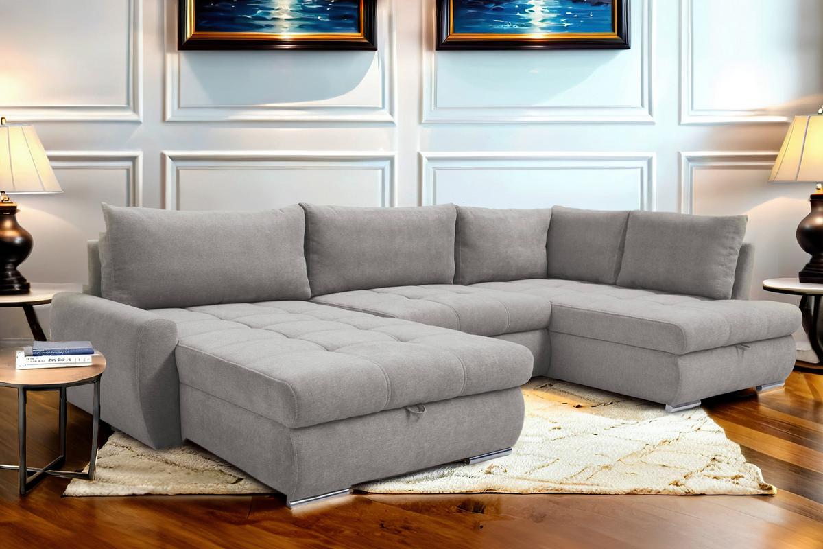 Coltar CANION - fango, Design, textil (174/322/173cm) - Modern Living