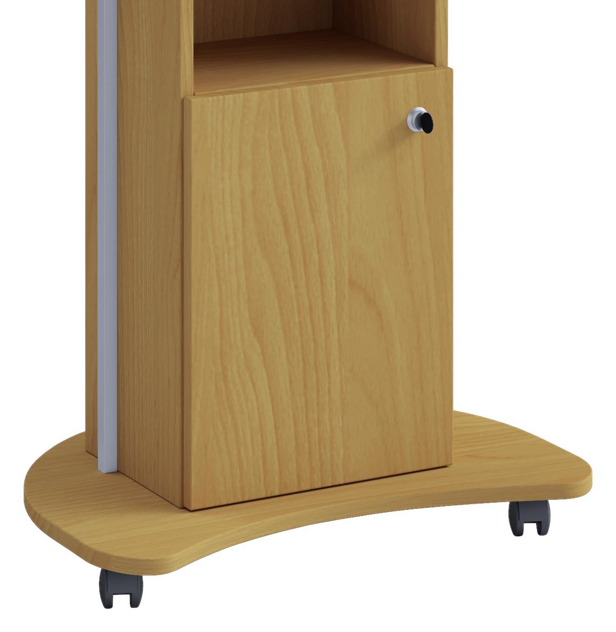 Stoječi Pult Komil, Bukev - barve bukve, Basics, leseni material (56/41/93cm) - MID.YOU