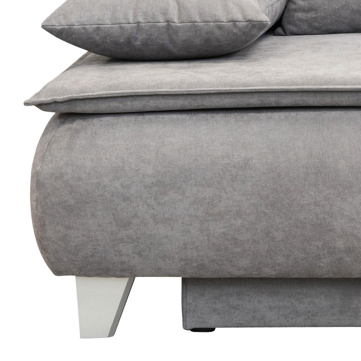 Canapea extensibilă MONA - gri deschis, Modern, textil (208/100/106cm) - Modern Living