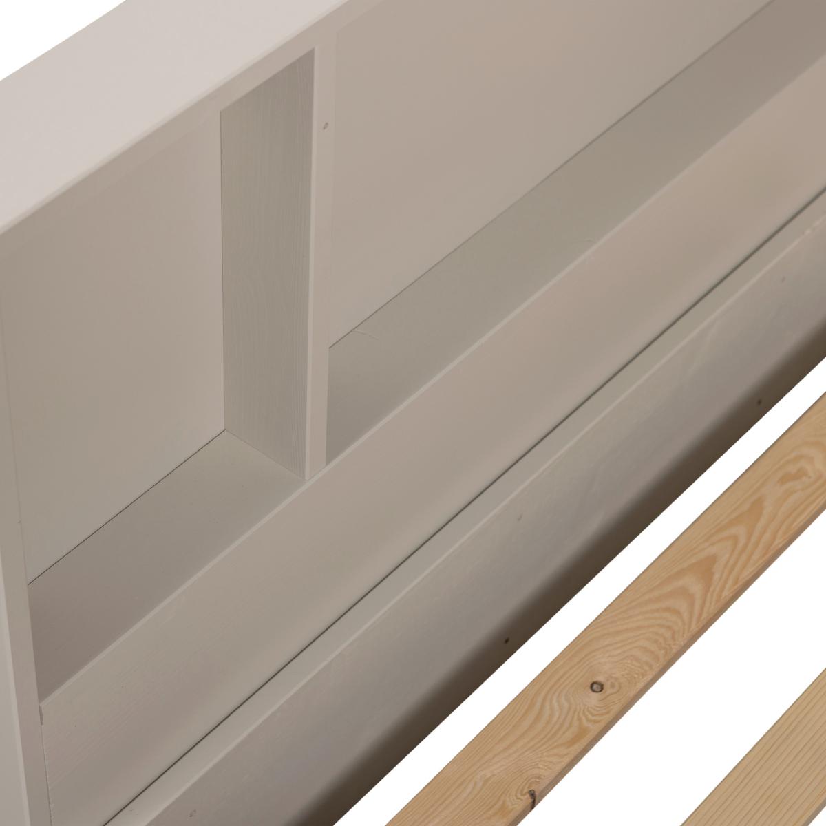 Bodenbett Carter Grau ca. 90x200 cm - Grau, Basics, Holz (90/200cm) - MID.YOU