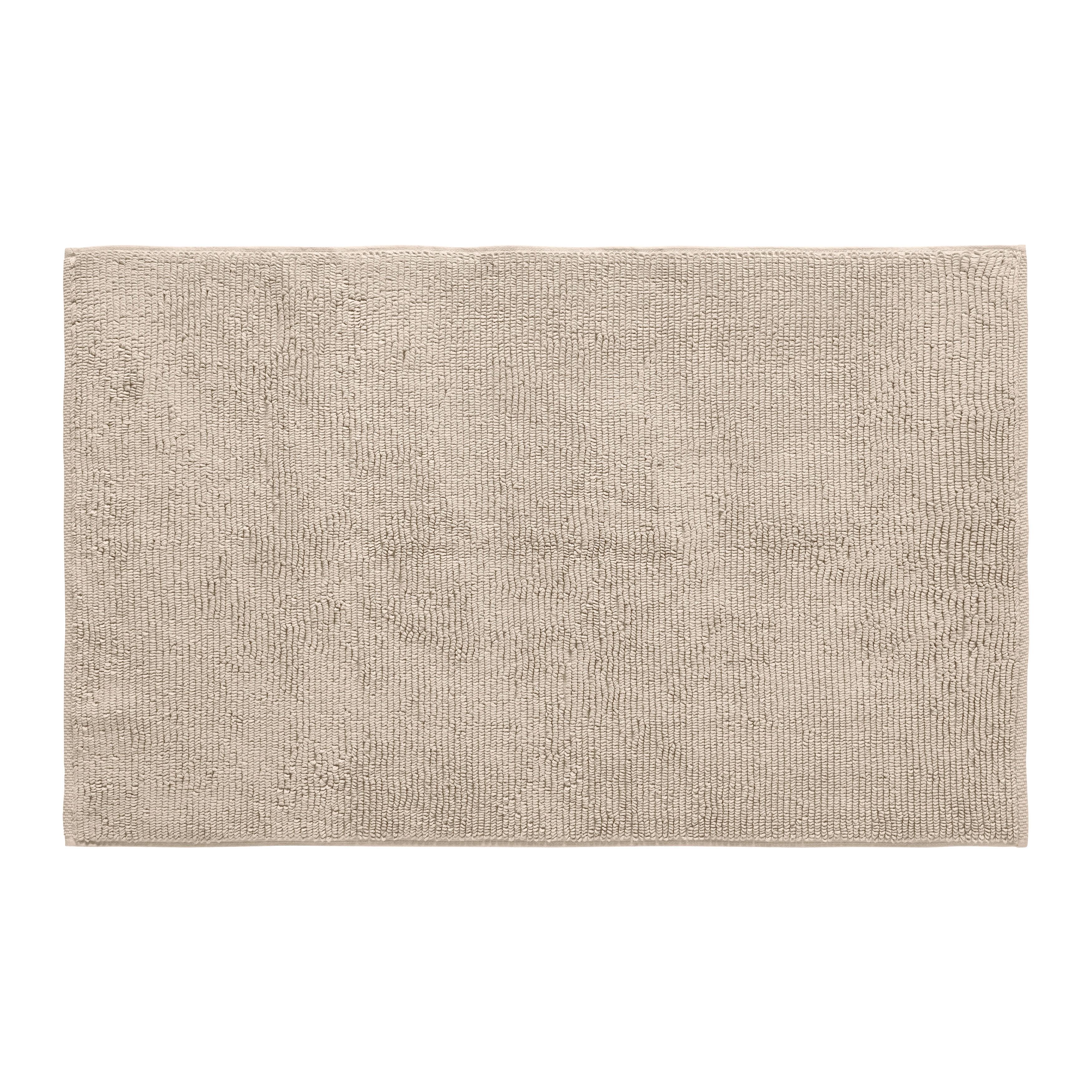 Badematte Bio Hanna Beige ca. 60x100cm - Beige, Natur, Textil (60/100cm) - ecoTree