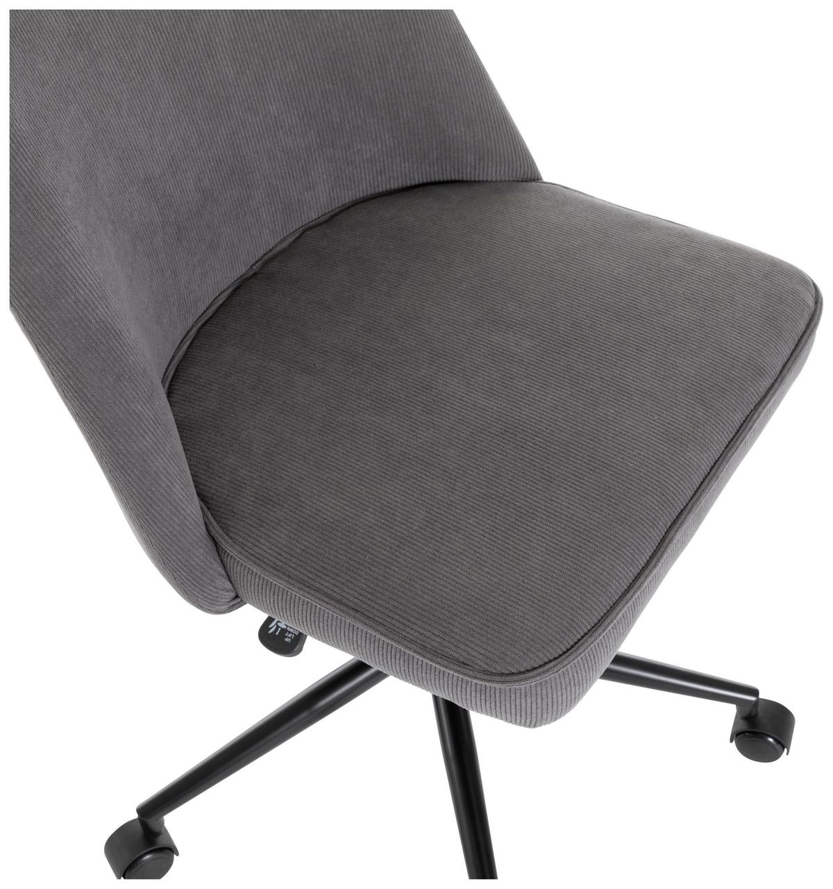 Drehstuhl Beetle Grau/Schwarz - Schwarz/Grau, MODERN, Holz/Kunststoff (48/85-94/56cm) - Mömax