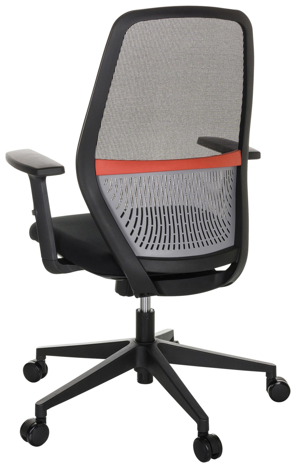 Pisarniški Stol Carlow I, Črna - črna, Basics, umetna masa/tekstil (65/98/65cm) - MID.YOU