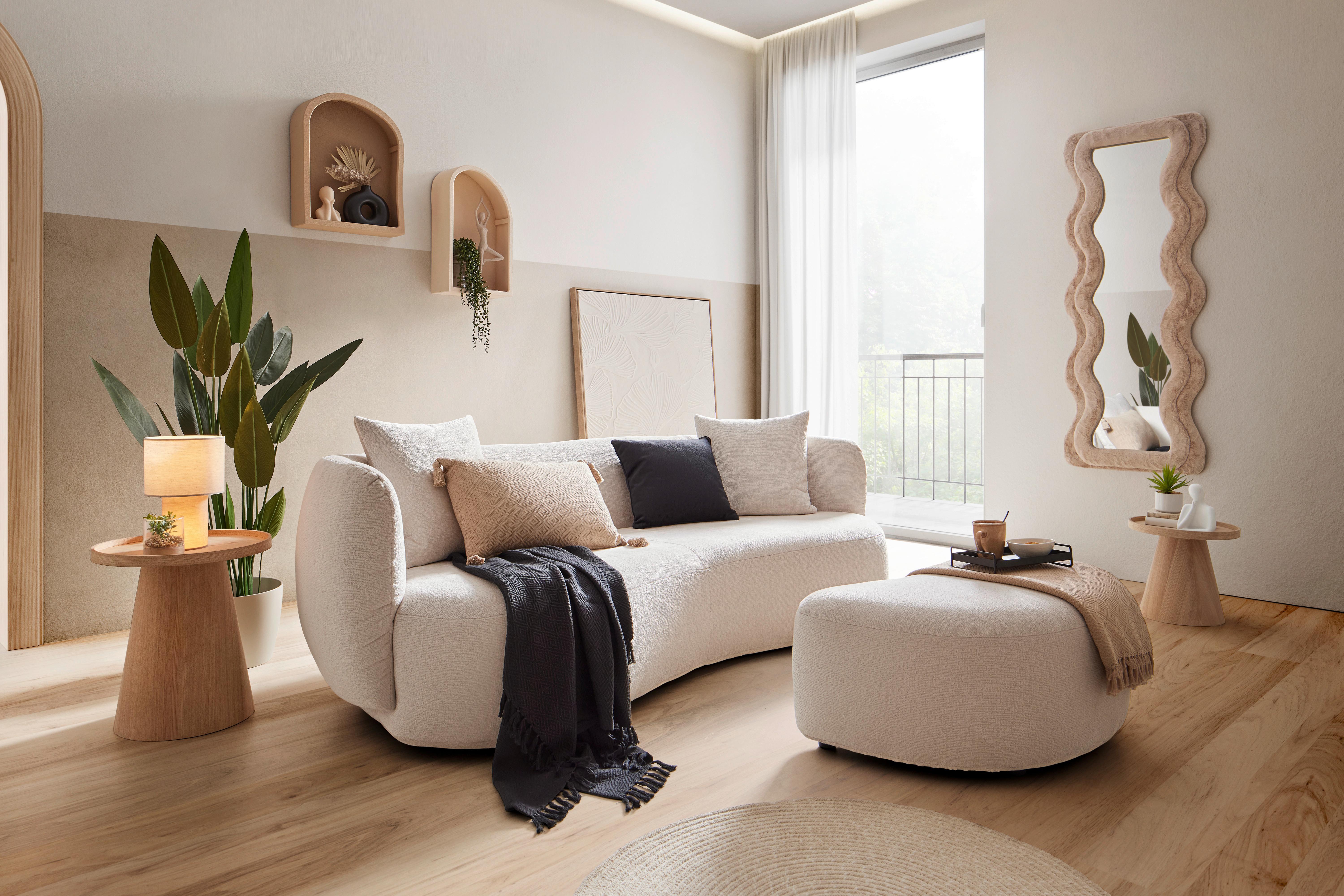PRYDNADSKUDDE FRIEDA - beige, Modern, textil (40/60cm) - Modern Living