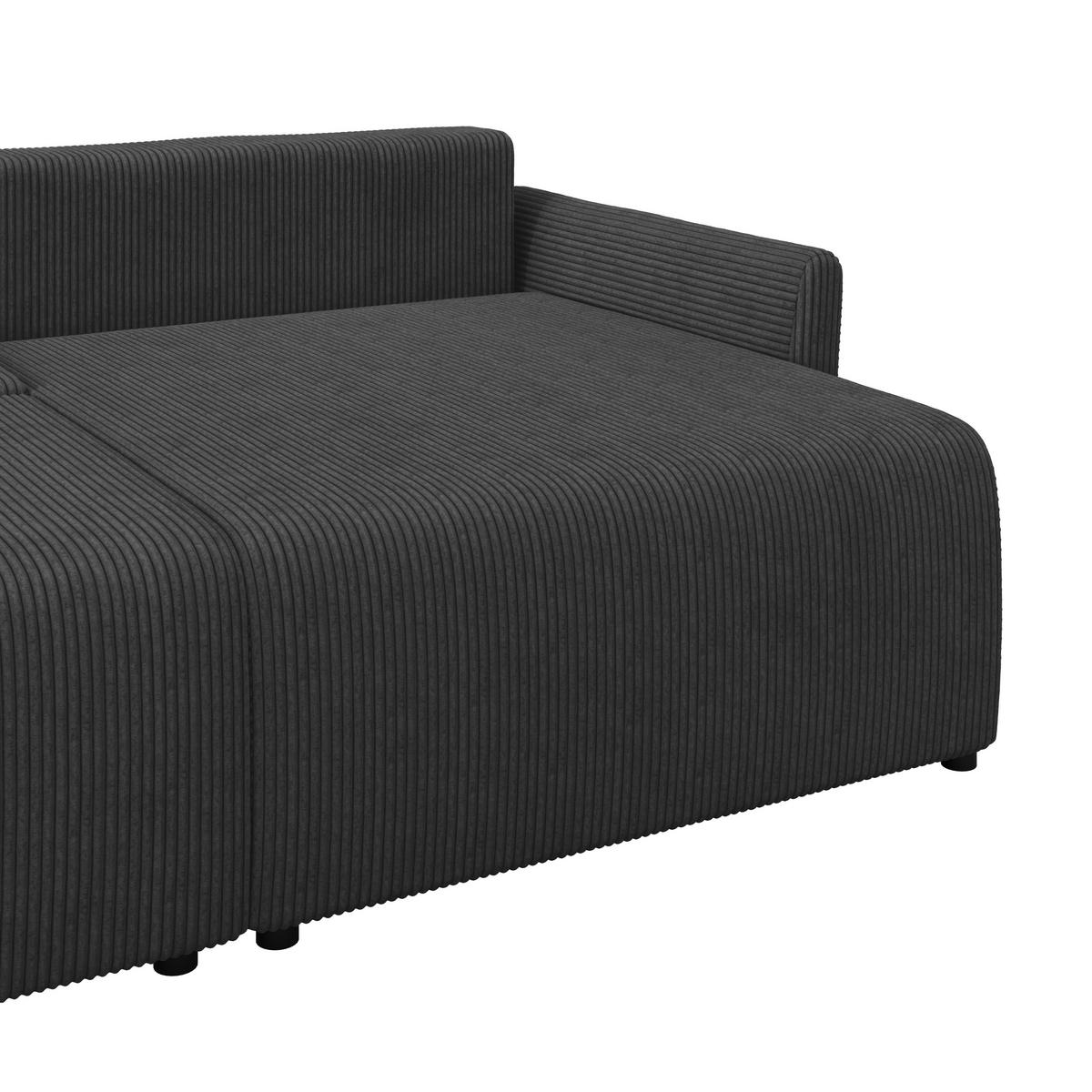 Coltar SONOS - negru/ecru, Modern, textil (228/146cm) - Modern Living