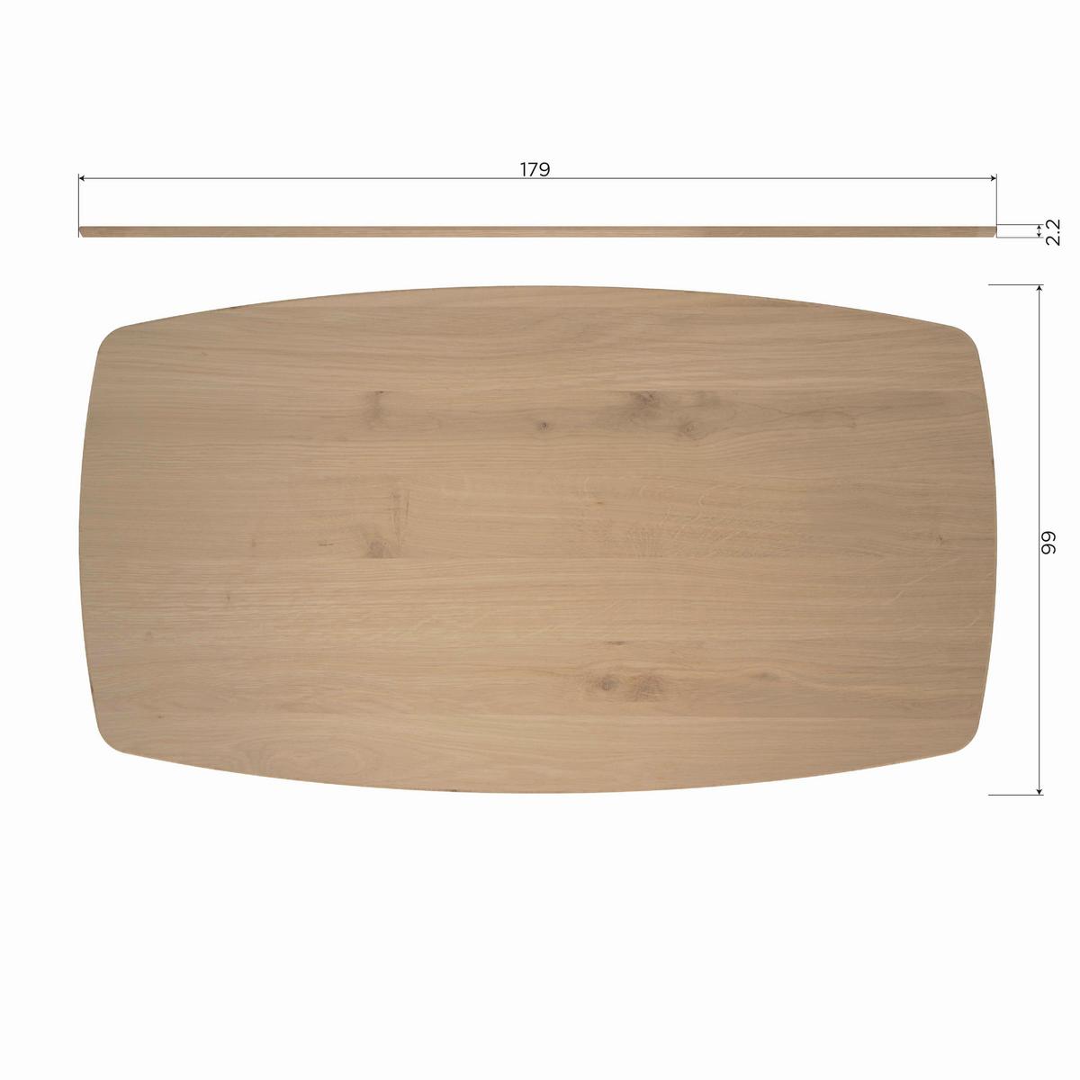 Esstisch Jouw Unieke Eichefarben - Eichefarben, Design, Holz (180/100/74cm) - Livetastic