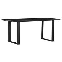 STÓŁ DO JADALNI INIZIO - czarny, Modern, materiał drewnopochodny/metal (180/90/76cm) - Livetastic