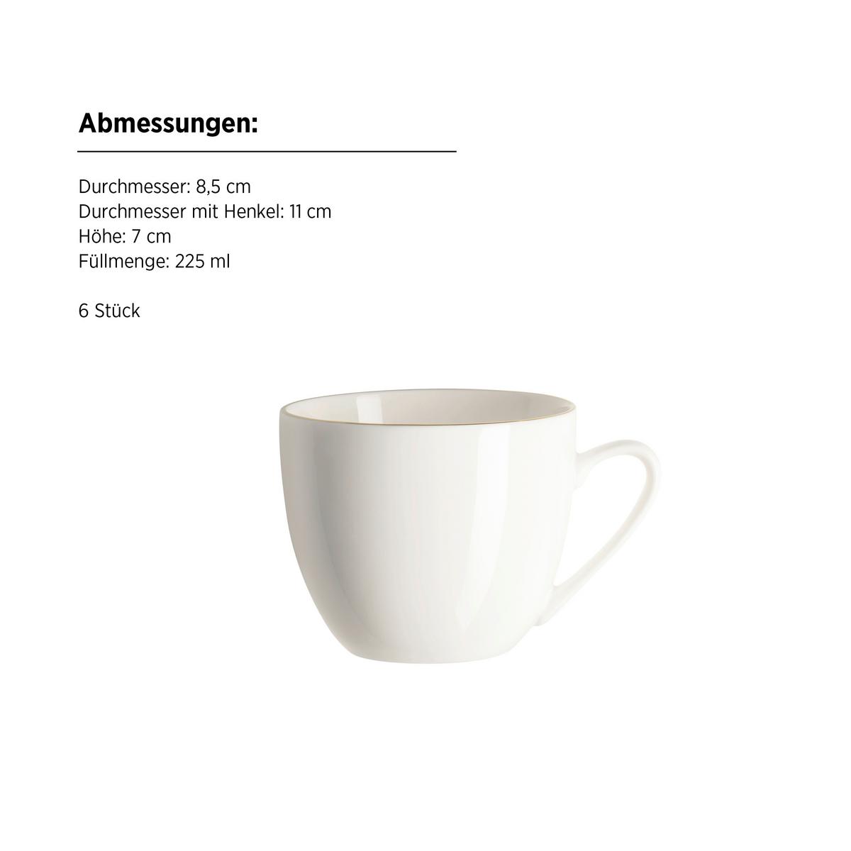 KAFFEESERVICE 934128 FELISE KAFFEESERVICE - Weiss, Basics, Keramik - Mäser