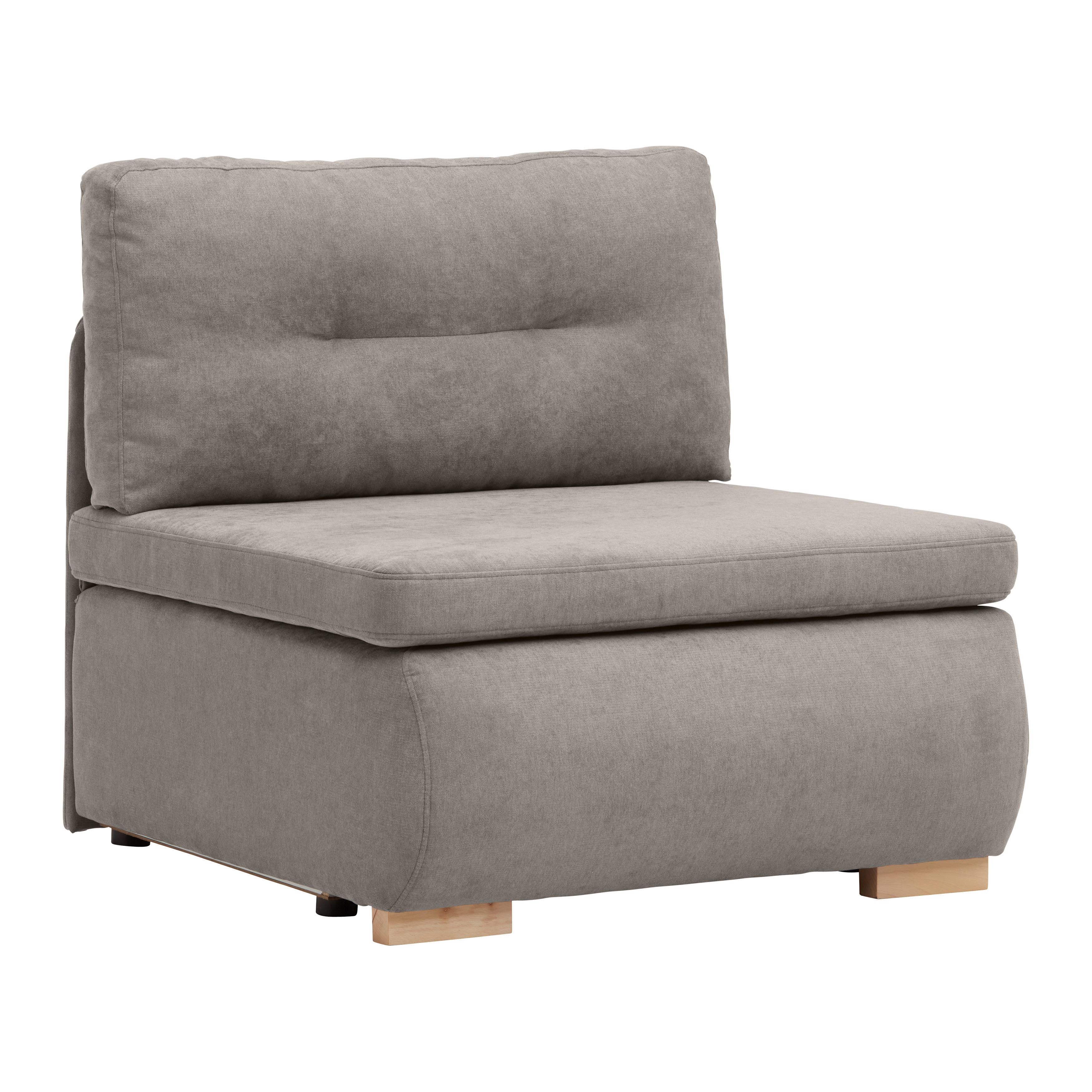 Schlafsessel Modena in Cappuccino - Schwarz/Naturfarben, Kunststoff/Textil (89/88/90cm) - Mömax