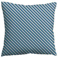 Kissenbezug Woven Satin Blau/Hellgrau ca. 40x40cm - Blau/Hellgrau, Basics, Textil (40/40cm) - Schlafgut