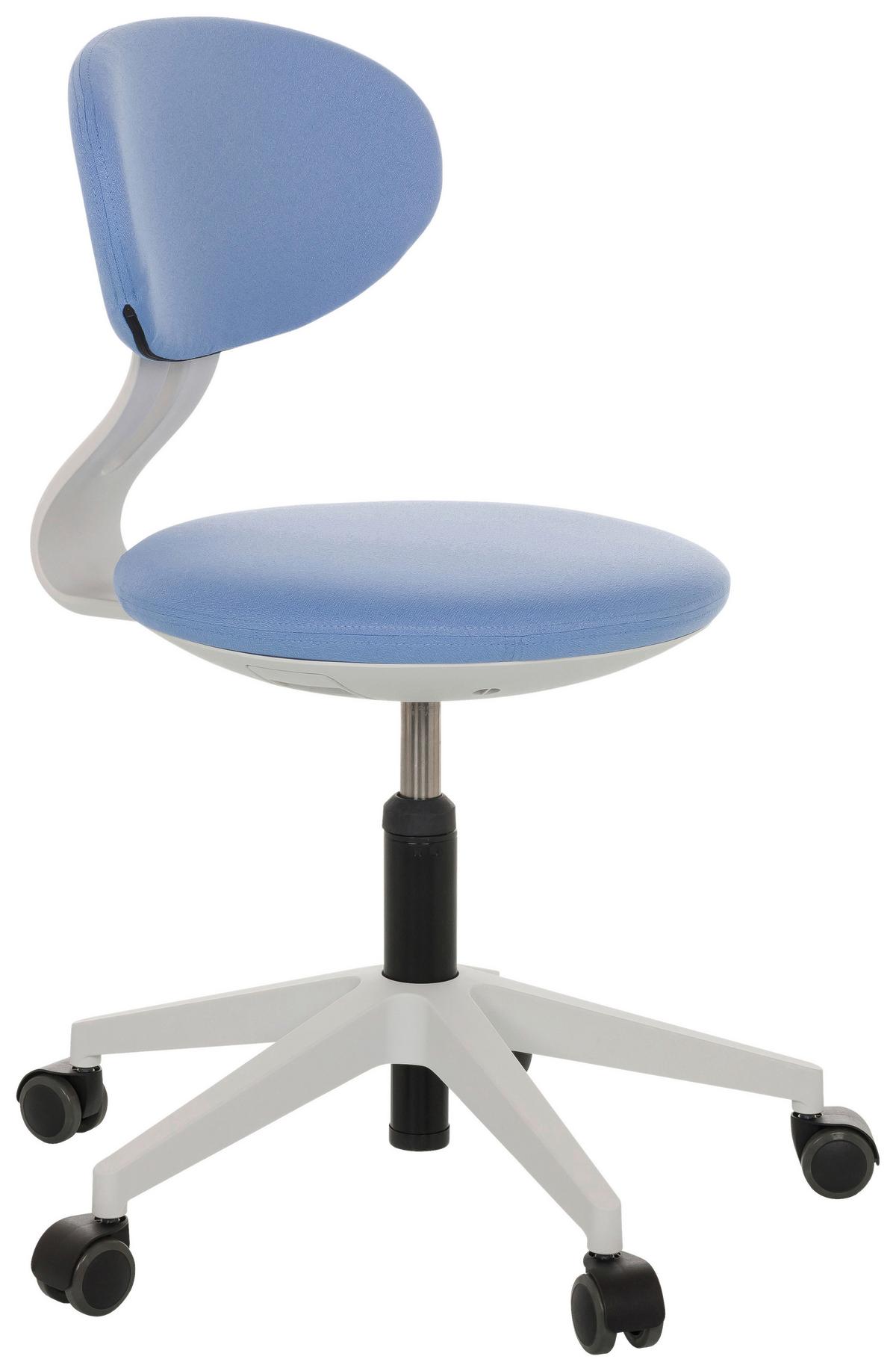 Jugenddrehstuhl Minimovo ca.42x66-87x52cm Blau - Blau/Grau, Basics, Kunststoff/Textil (42/66-87/52cm) - MID.YOU