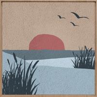 BILD BHM-ORIGINAL-022-74X74 - Hellbraun/Multicolor, Basics, Holz/Metall (74/74/10cm)