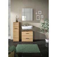 BADEZIMMER ICE - Schwarz/Eiche Artisan, Basics, Holzwerkstoff/Kunststoff (90cm) - MID.YOU