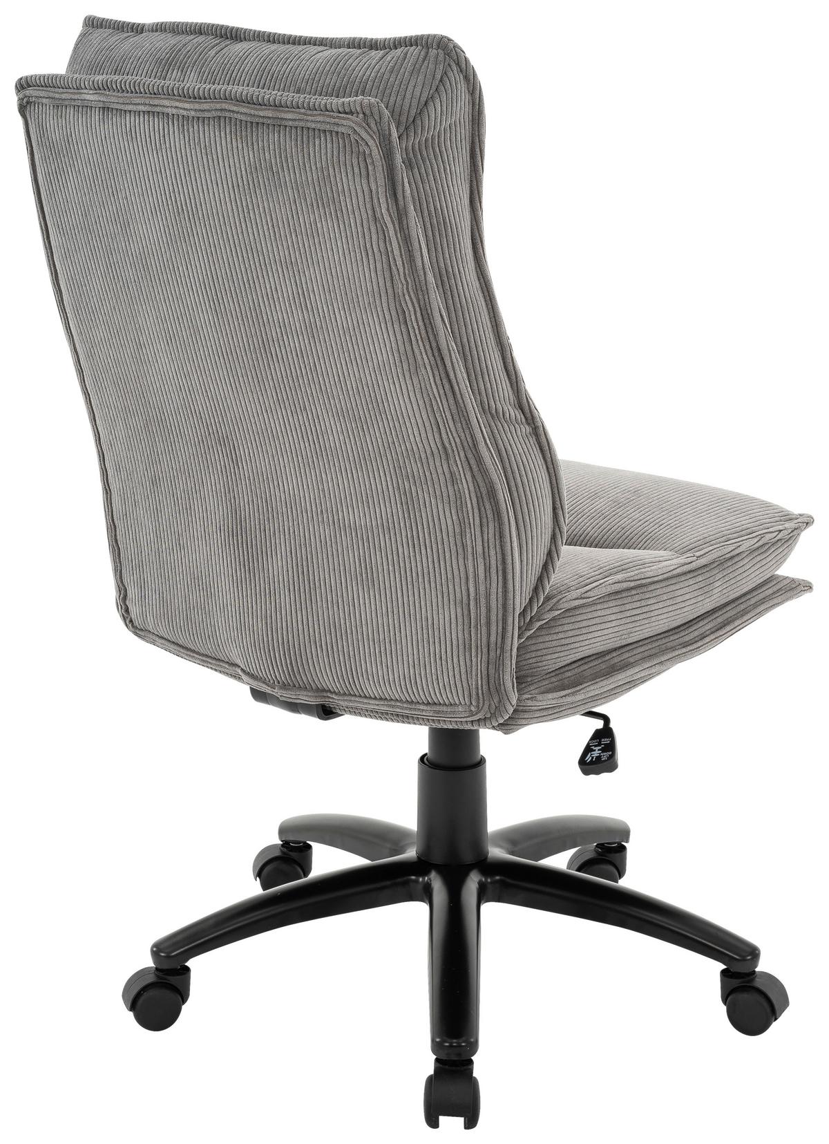 Uredska Stolica Bronx - siva/crna, Moderno, metal/tekstil (53/99-109/67cm) - Modern Living