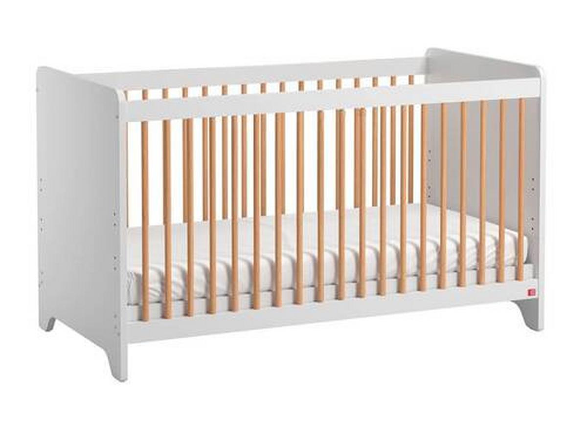 Otroška Posteljica Leaf, Bela, Hrast, 70x140 - bela, Moderno (70/140cm) - Modern Living