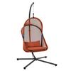 HÄNGESESSEL N85548 - Anthrazit/Rot, KONVENTIONELL, Kunststoff/Textil (123/192/102cm) - Siena Garden