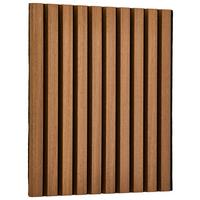 PANEL AKUSTYCZNY AKUSTEA - czarny/kolor orzecha włoskiego, Basics, materiał drewnopochodny/tworzywo sztuczne (40/40/2,1cm) - Boxxx