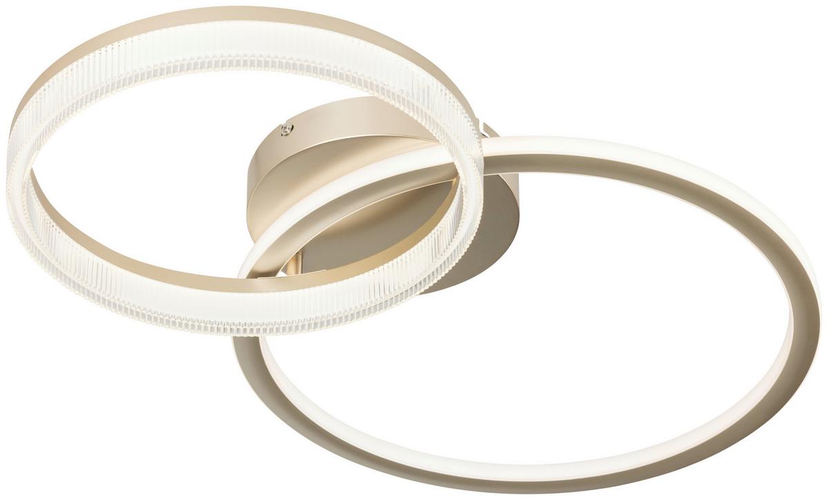 Plafonieră cu LED RIO - șampanie, Modern, plastic/metal (70/45/10cm) - Mömax