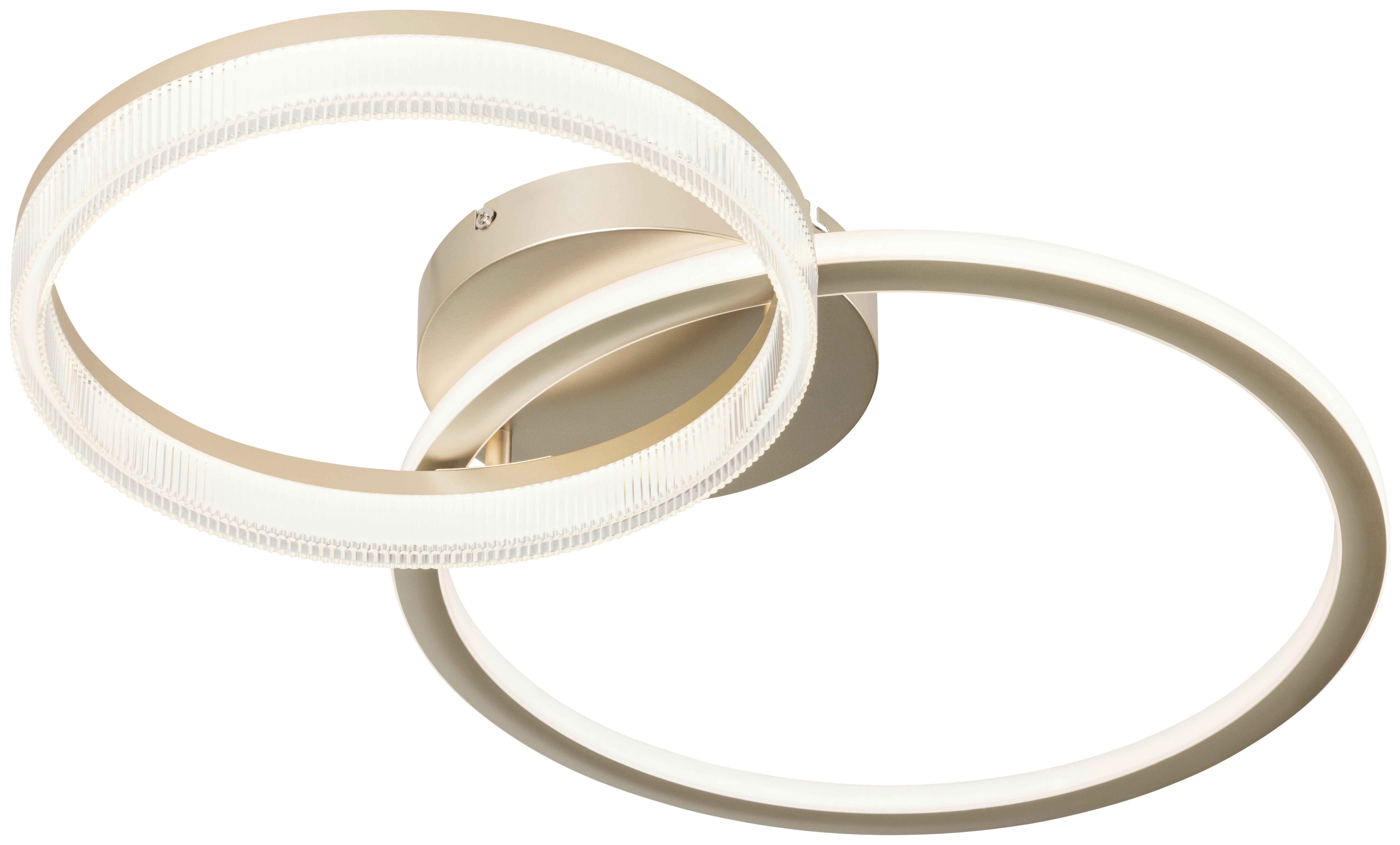 LED-TAKLAMPA RIO - champagne, Modern, metall/plast (70/45/10cm) - Mömax