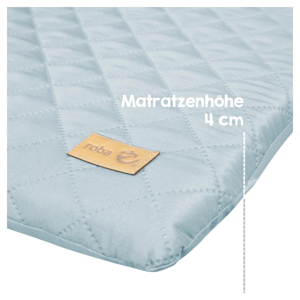 Wickelauflage Bear Blau ca. 85x75cm - Hellblau, KONVENTIONELL, Textil (85/4/75cm) - Roba