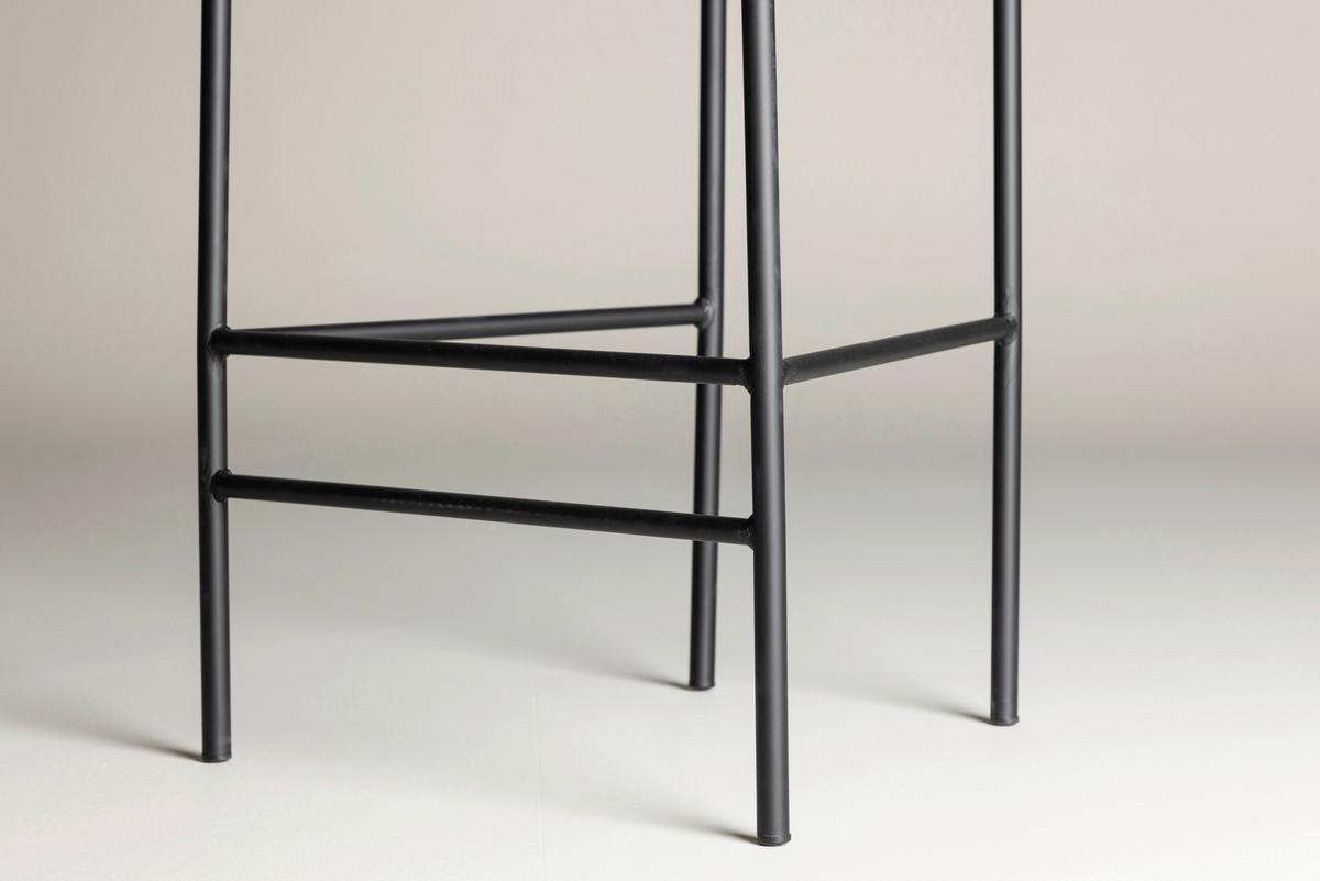 BARHOCKER-SET RALF - Braun, Design, Textil/Metall (47/105/49cm) - Livetastic