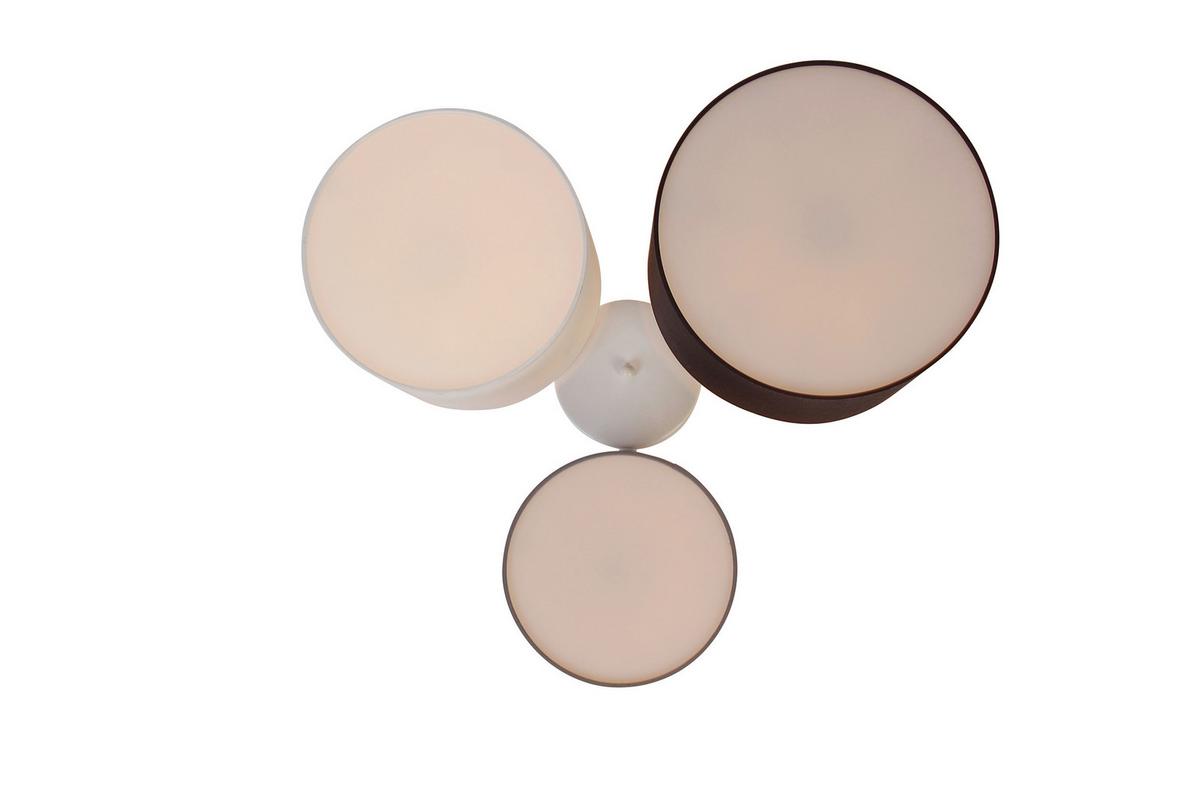 LAMPA SUFITOWA BASE - biały/szary, Trend, tworzywo sztuczne/metal (61/25,5cm) - Novel