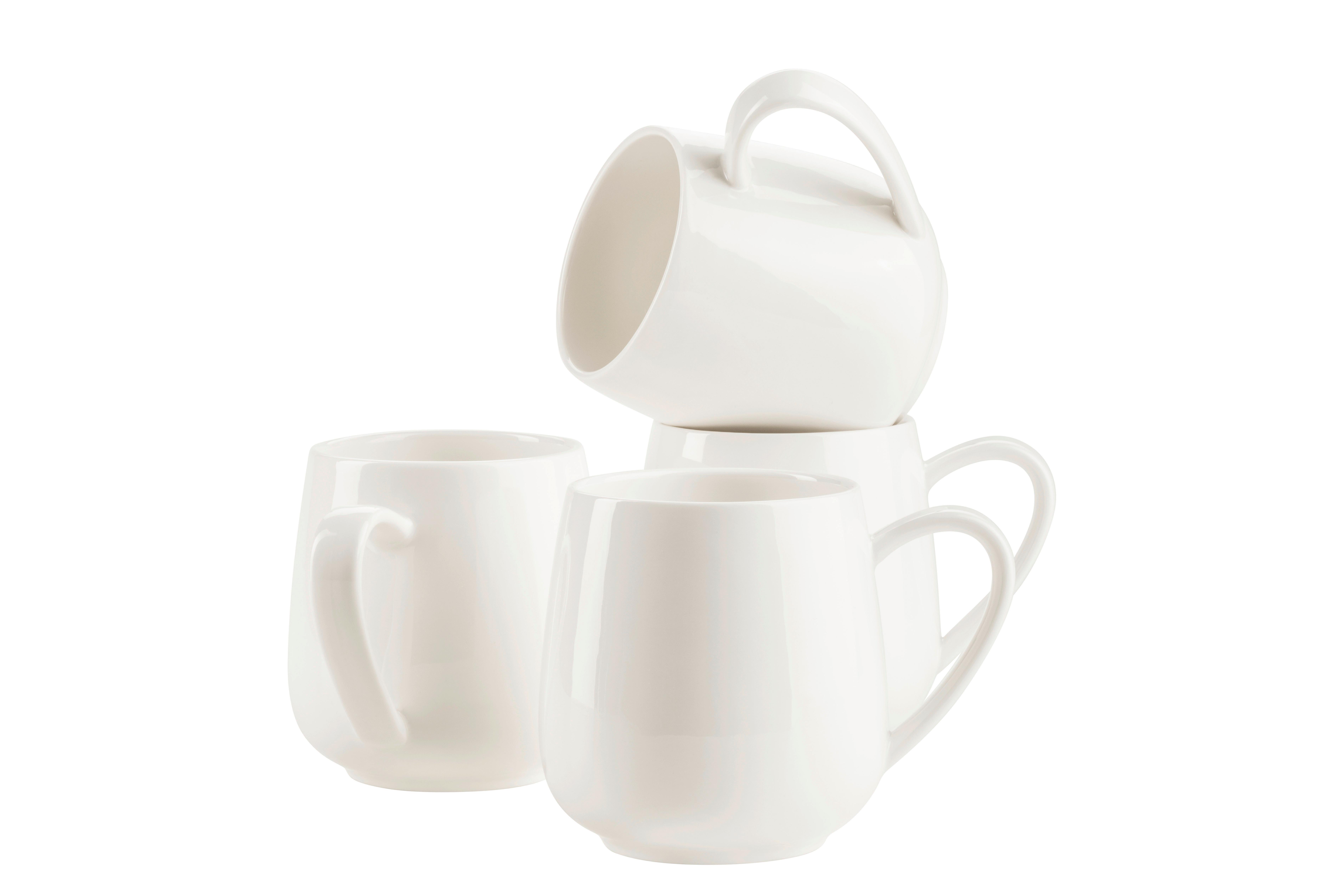 KAFFEEBECHERSET 934160 TAYA KAFFEEBECHSET - Weiss, Basics, Keramik (9/9,5cm) - Mäser