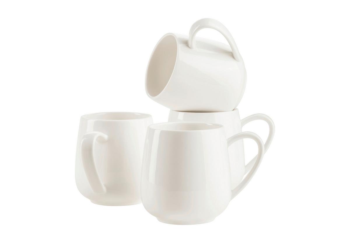 KAFFEEBECHERSET 934160 TAYA KAFFEEBECHSET - Weiss, Basics, Keramik (9/9,5cm) - Mäser