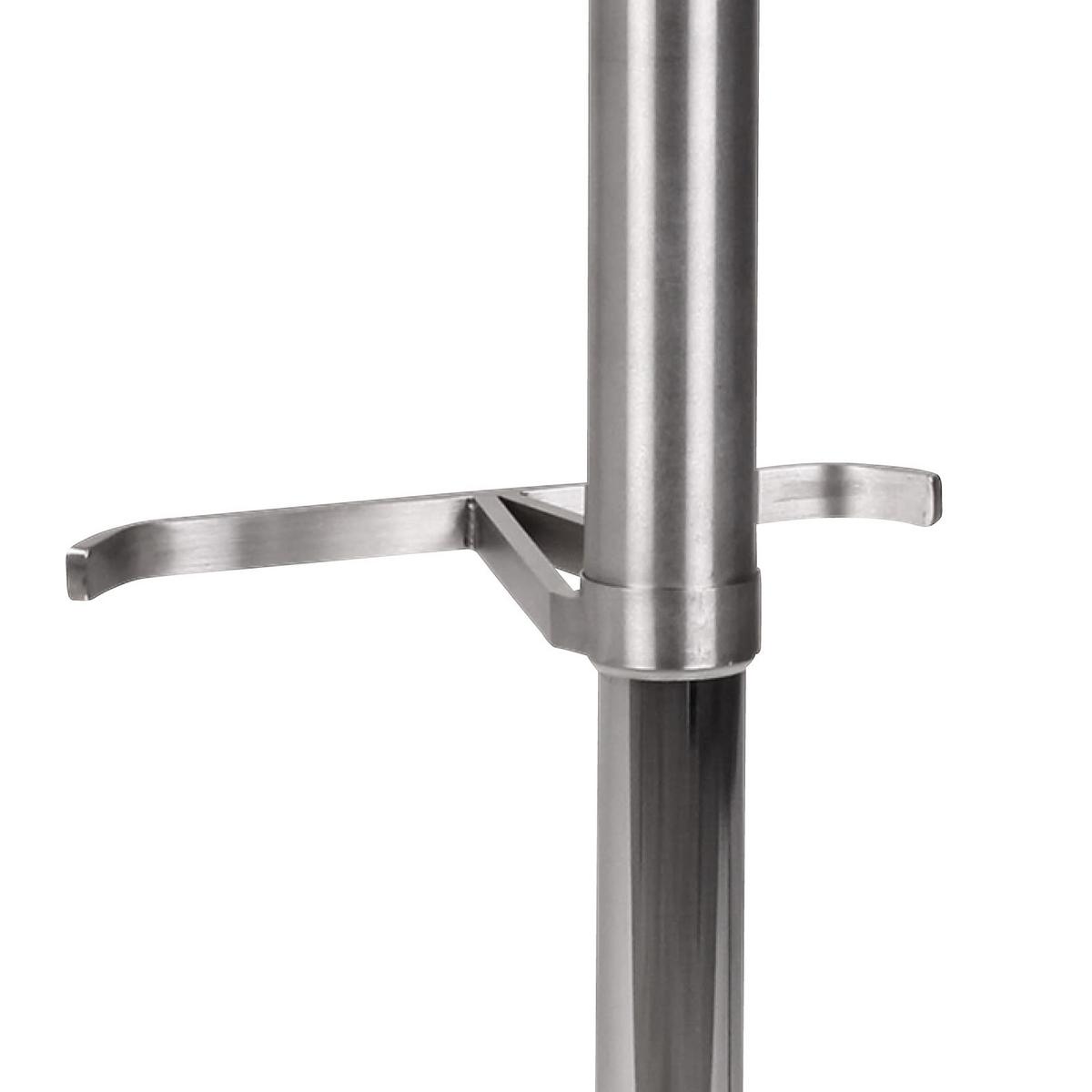 Barski Stol Wl1.602 - srebrne barve/rjava, Moderno, kovina/tekstil (43/54-79/43cm) - MID.YOU