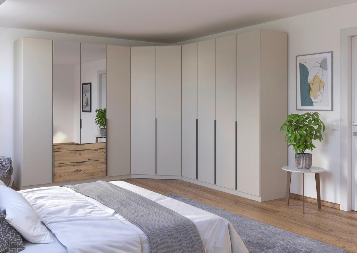 DULAP USI ROTATIVE ALABAMA - șampanie, Modern, material pe bază de lemn (136/229/54cm) - Modern Living