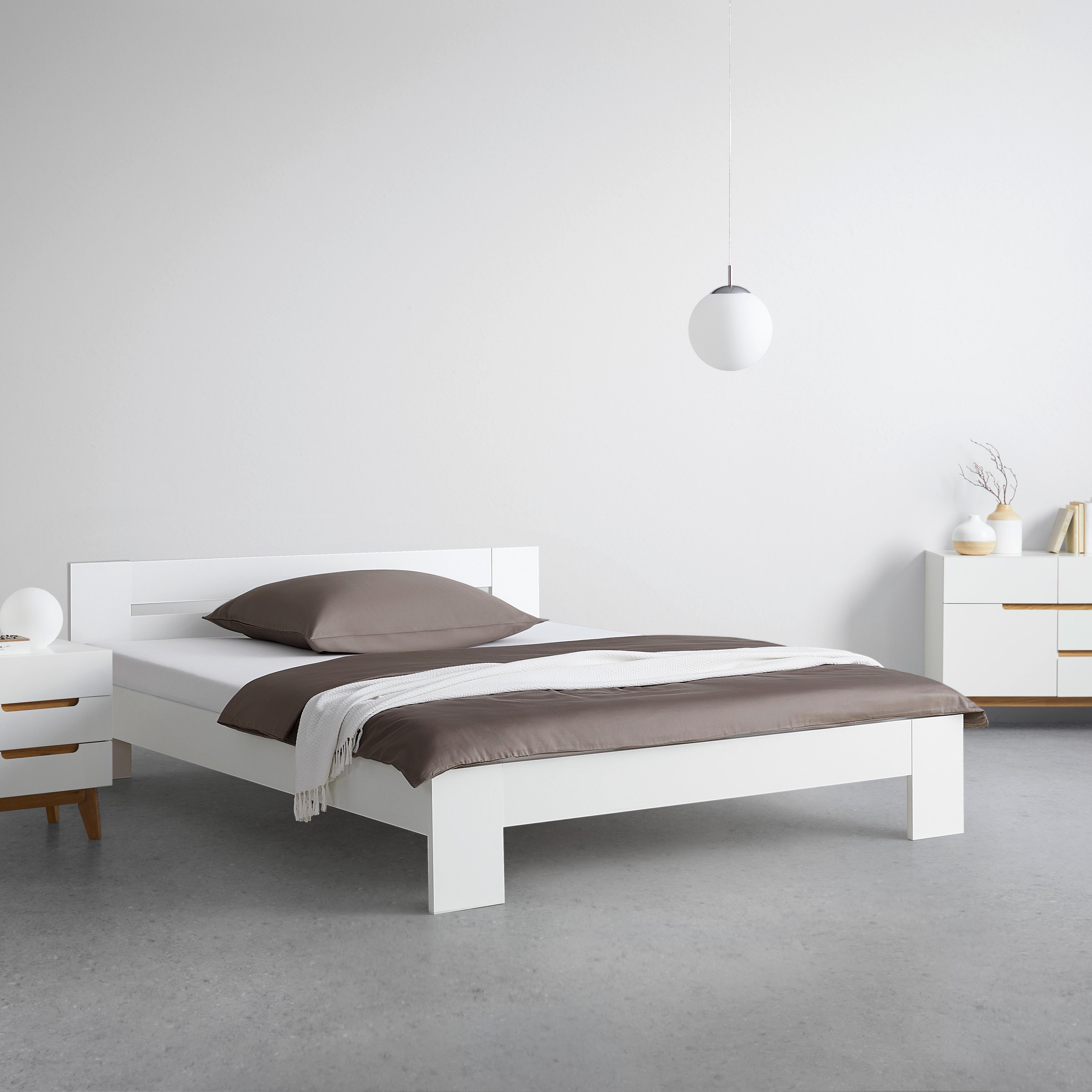 BED MADRID -TOP- - Wit, Modern, Hout (180/200cm) - Mömax