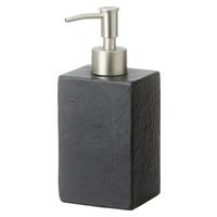 DOZOWNIK NA MYDŁO LOKI - antracytowy, kamień (7,5/19,5/7cm)