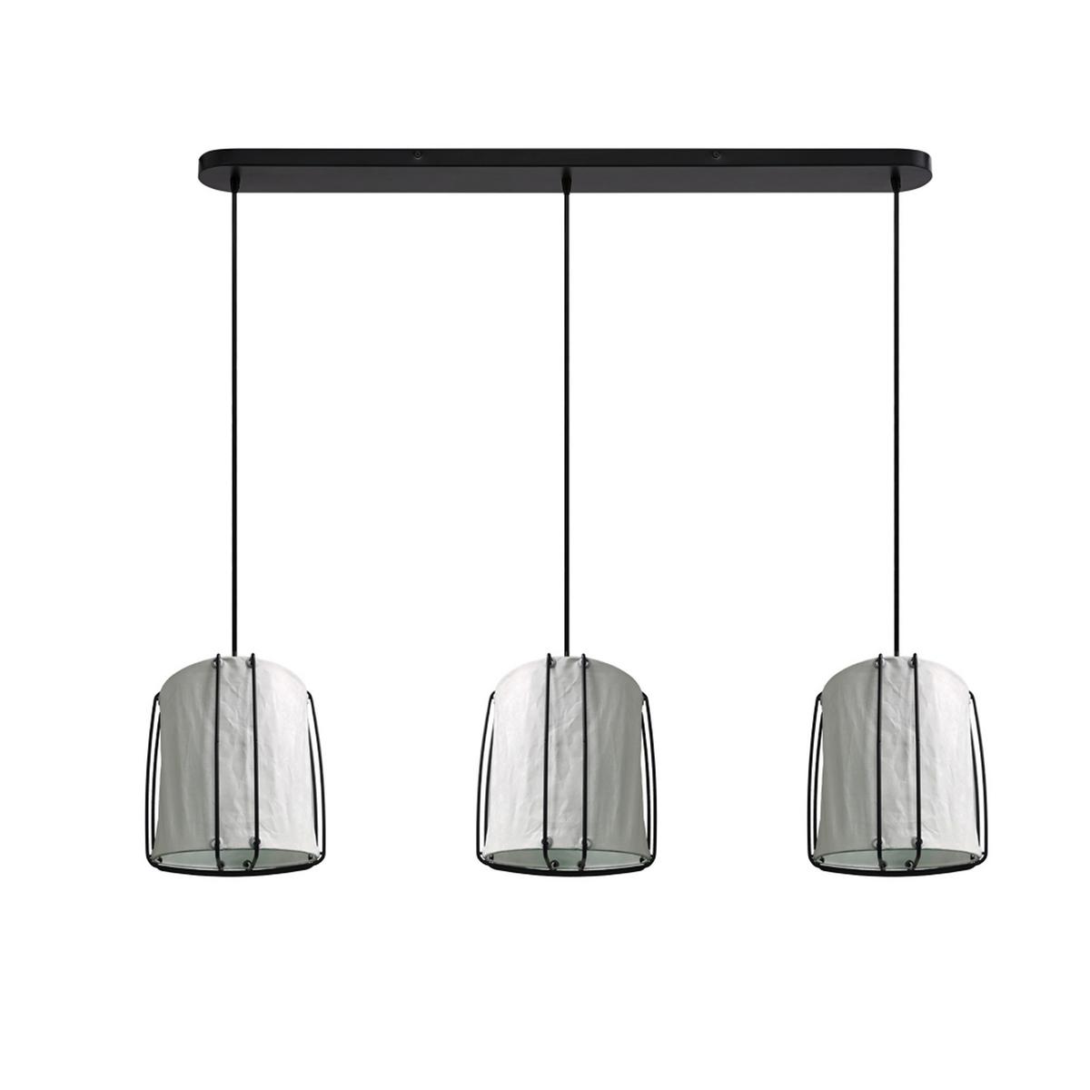 LAMPA WISZĄCA 2312443001 CARDINE 3 - czarny/biały, Design, tworzywo sztuczne/metal (112/27/22cm) - Nordlux