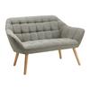 2-SITS SOFFA MONIQUE - grå, Modern, trä/textil (127/76/74,5cm) - Bessagi Home