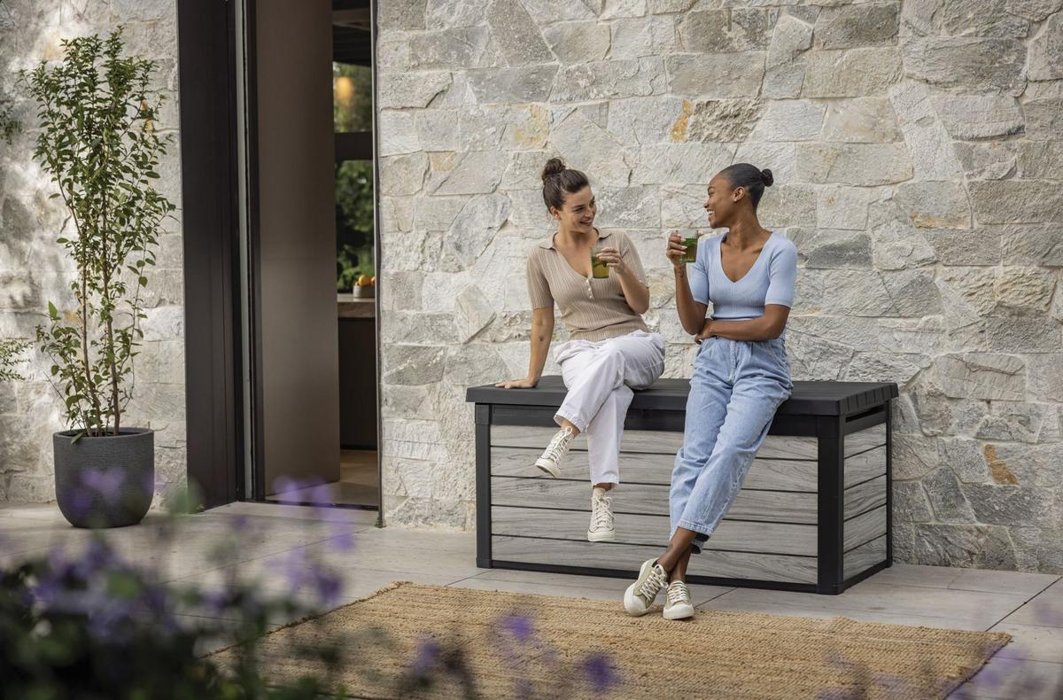 Párnatartó Láda Decocoat - szürke, műanyag (152/72,5/70cm) - Keter