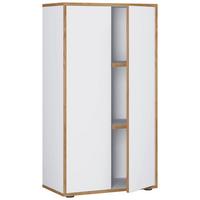 AKTENSCHRANK SALIA B60 - Honigeiche/Weiss, Design, Holzwerkstoff (60/110/33cm) - MID.YOU