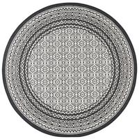 Flachwebeteppich Arizona in Schwarz Ø ca.160cm - Schwarz, MODERN, Textil (160cm) - Modern Living