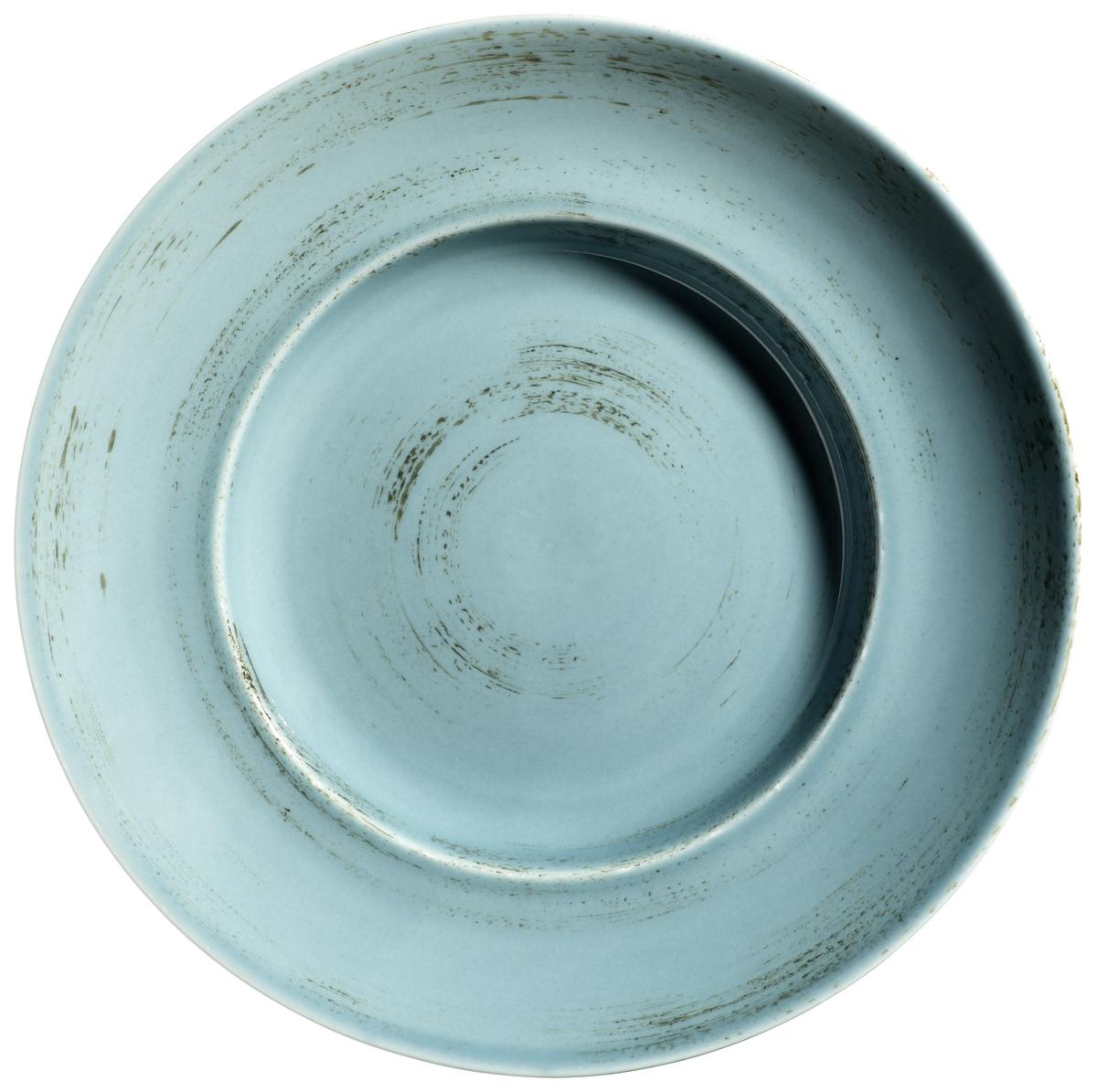 Pastatellerset Derby aus Porzellan, 4-teilig - Blau/Beige, Basics, Keramik (27,3 cmcm) - Mäser