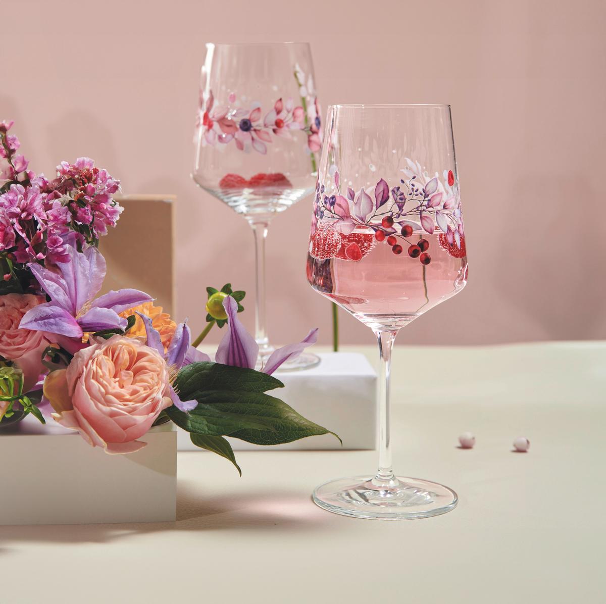 KIELISZEK DO SZPRYCERA 6011002 SOMMERSONETT SPRIZZ - jaskrawy róż/czerwony, Lifestyle, szkło (544ml) - Ritzenhoff