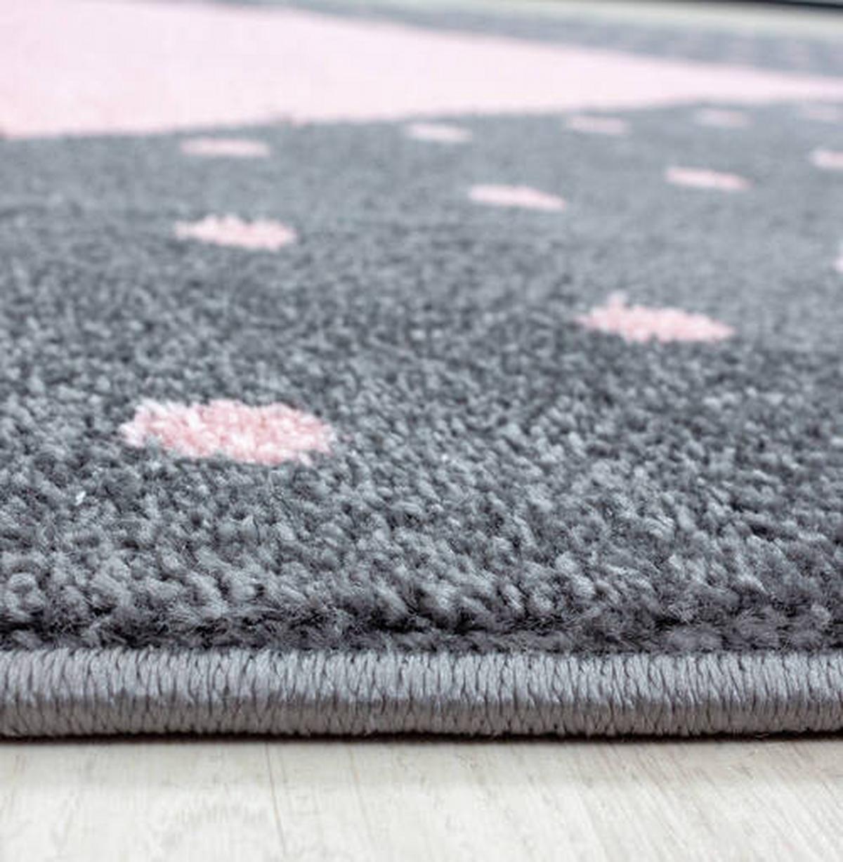 Kinderteppich Bambi Pink ca. 140x200cm - Pink, Trend, Textil (140/200cm) - Ben'n'jen