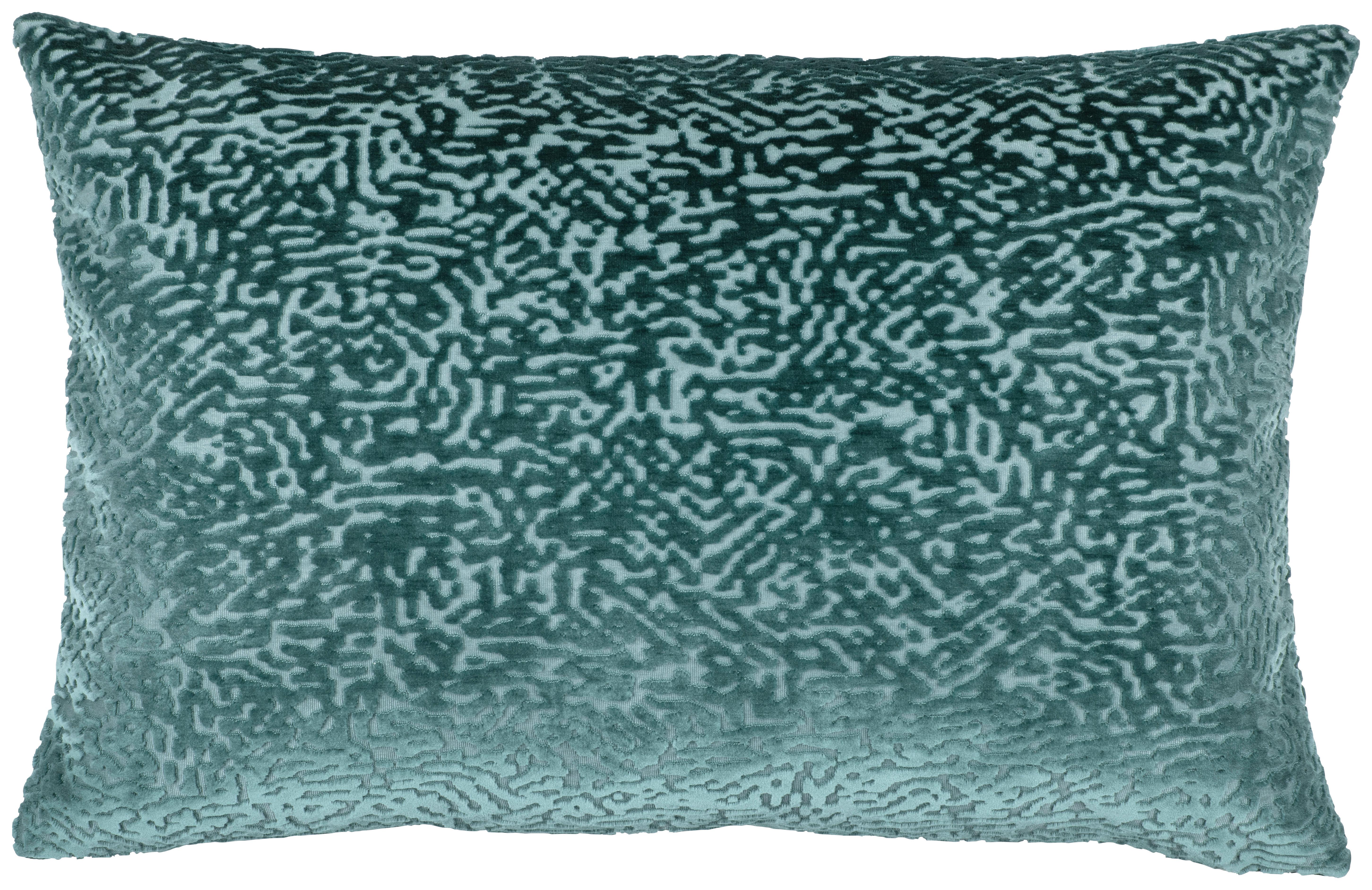 Kissenhülle Toto Türkis ca. 40x60cm - Türkis, Textil (40/60cm)