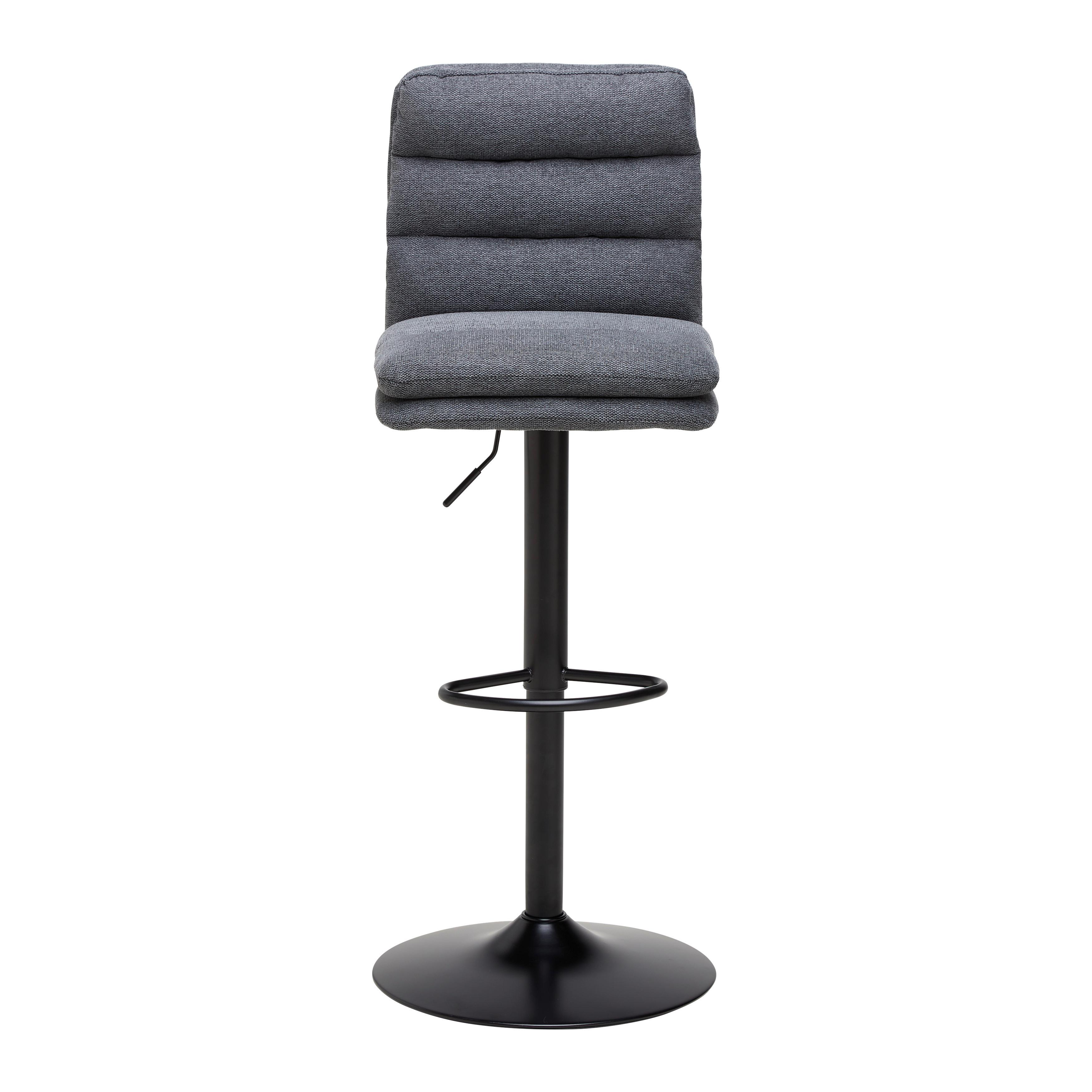 BARPALL JONA - svart, Modern, metall/trä (42/98-120/53cm) - Mömax
