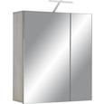 Spiegelschrank in Braun - Dunkelbraun, KONVENTIONELL, Glas/Holzwerkstoff (65/75/22cm) - PREMIUM LIVING