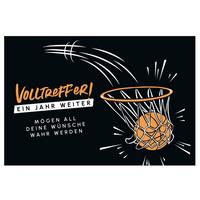 Glückwunschkarte Edelschwarz Multicolor - Basics, Papier (18/13cm)